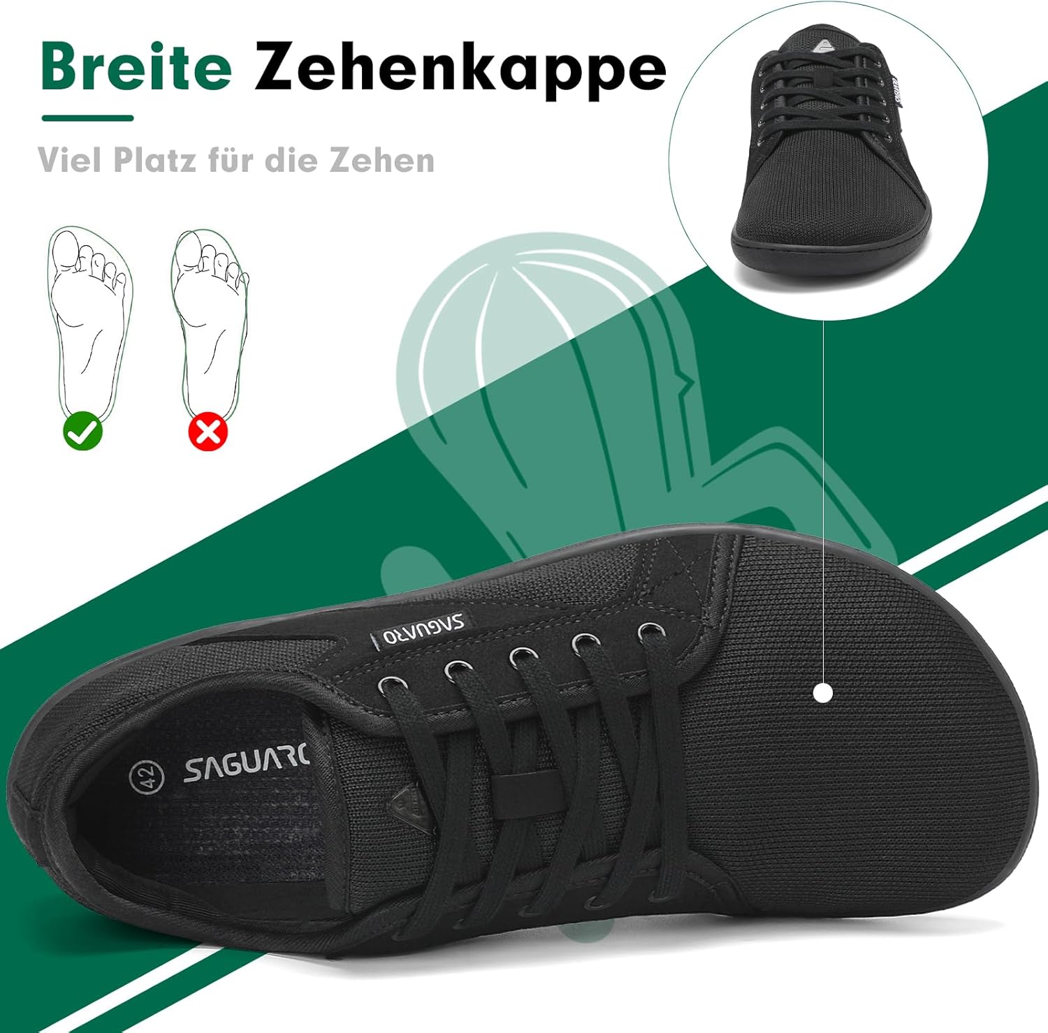 Thumbnail 2 de SAGUARO Barfußschuhe Knit Gr. 36–48