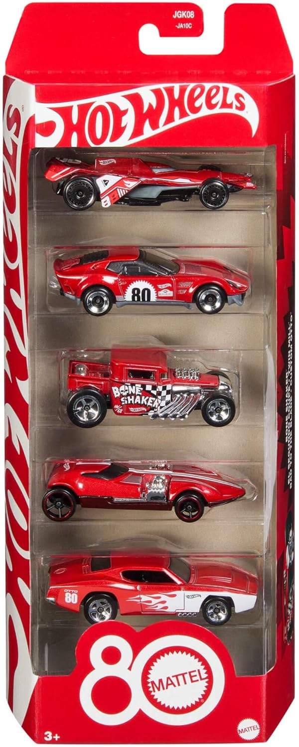 Thumbnail 5 de Hot Wheels Mattel 80 Aniversario Pack de 5 Coches de Colección