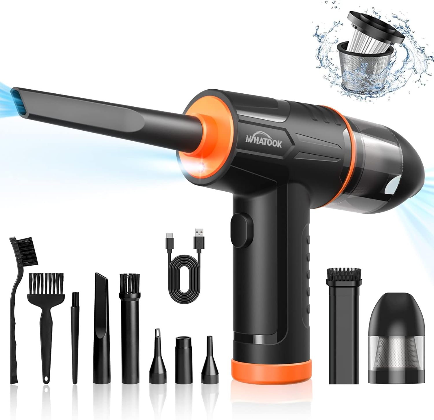 Thumbnail 6 de WHATOOK W02 Compressed Air Duster – cordless electric air blower with adjustable speeds and rechargeable battery