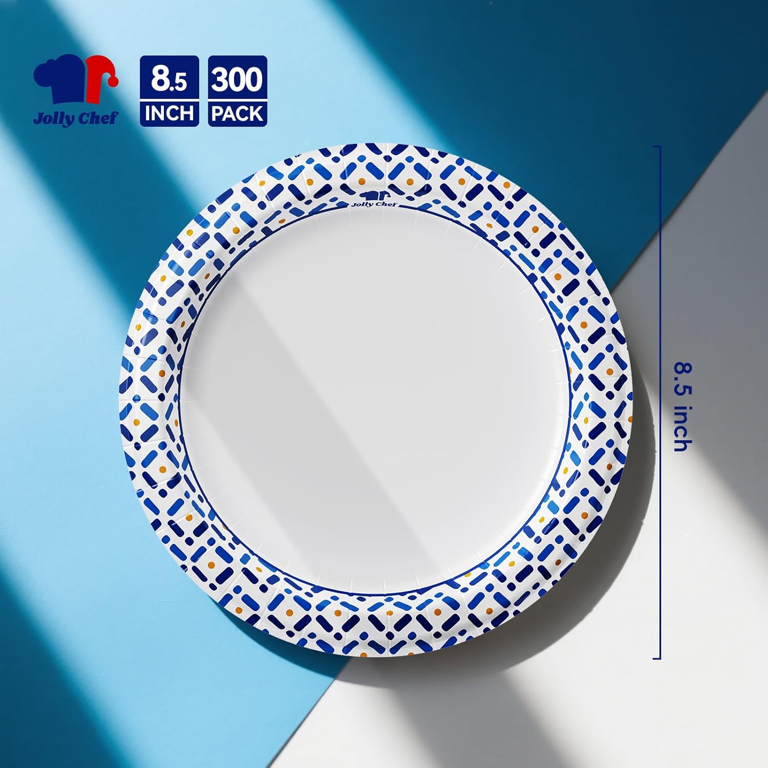 Thumbnail 2 de JOLLY CHEF 8.5 Inch Paper Plates 300 pack 📦