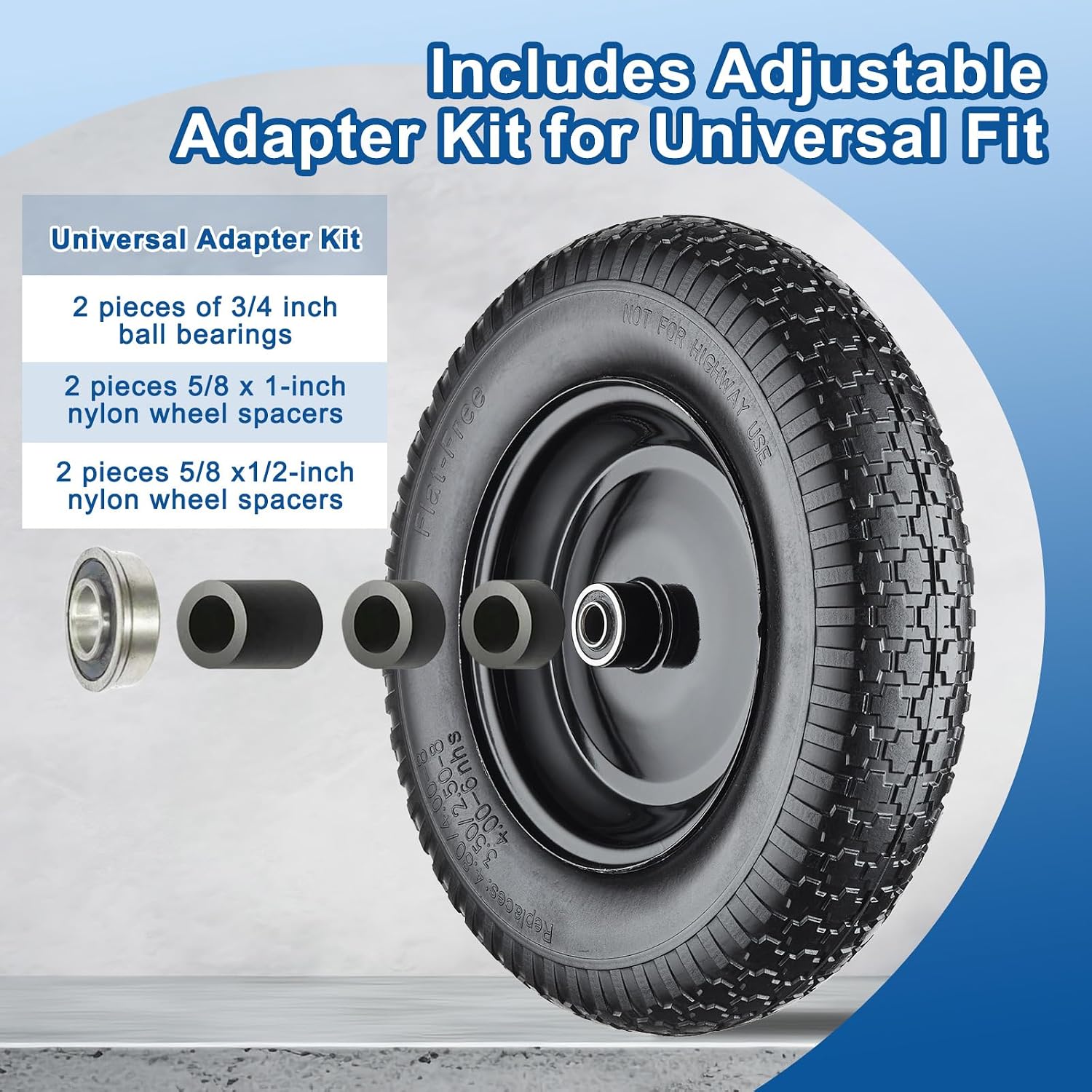 Thumbnail 3 de Cubesprings Wheelbarrow Tire, Polyurethane Foam