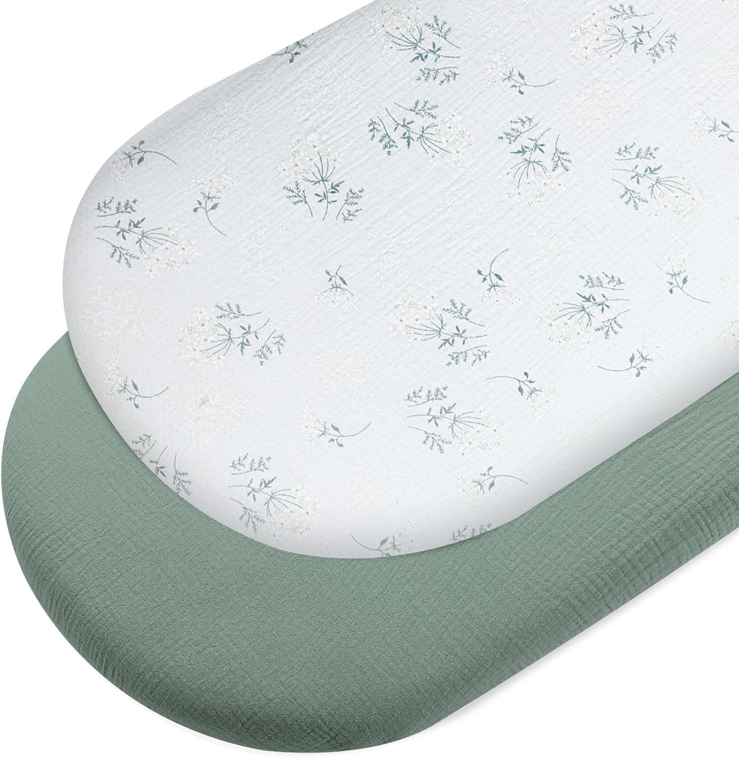 Detalle de Peepeemax Musselin Spannbettlaken 90x55 cm