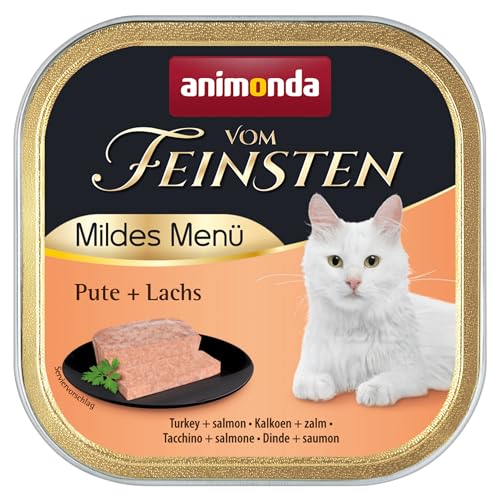 Detalle 2 de animonda Vom Feinsten Mildes Menü Milde Vielfalt Katzenfutter – 32 x 100 g