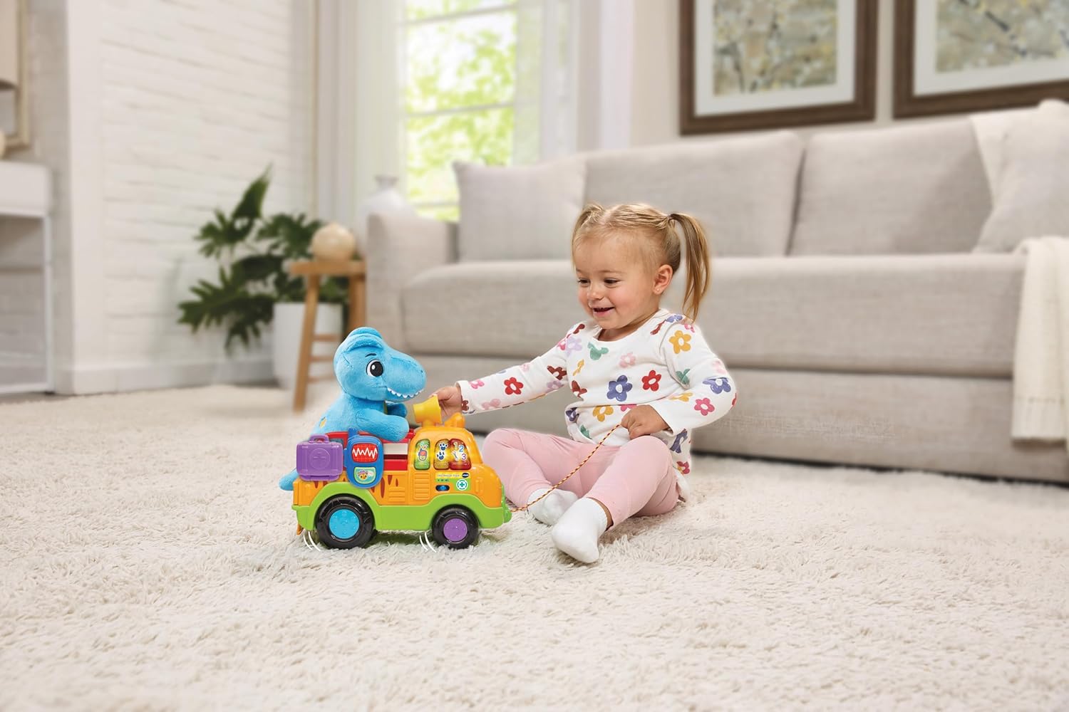 Thumbnail 5 de VTech Dino Rescue Truck pull-along toy with music, fine motor buttons and 3 songs (English version)