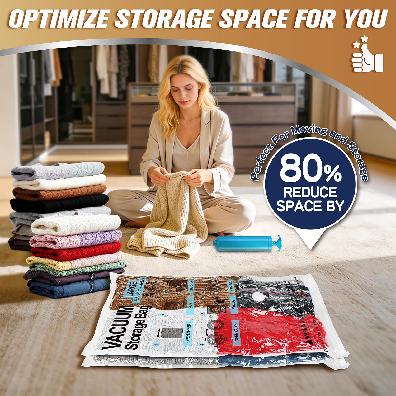 Thumbnail 2 de Storage Master Space Saver Bags 10 Large