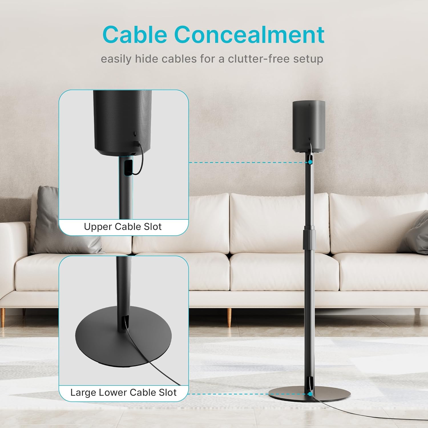 Thumbnail 6 de PEGZONE Speaker Stands 42.6"