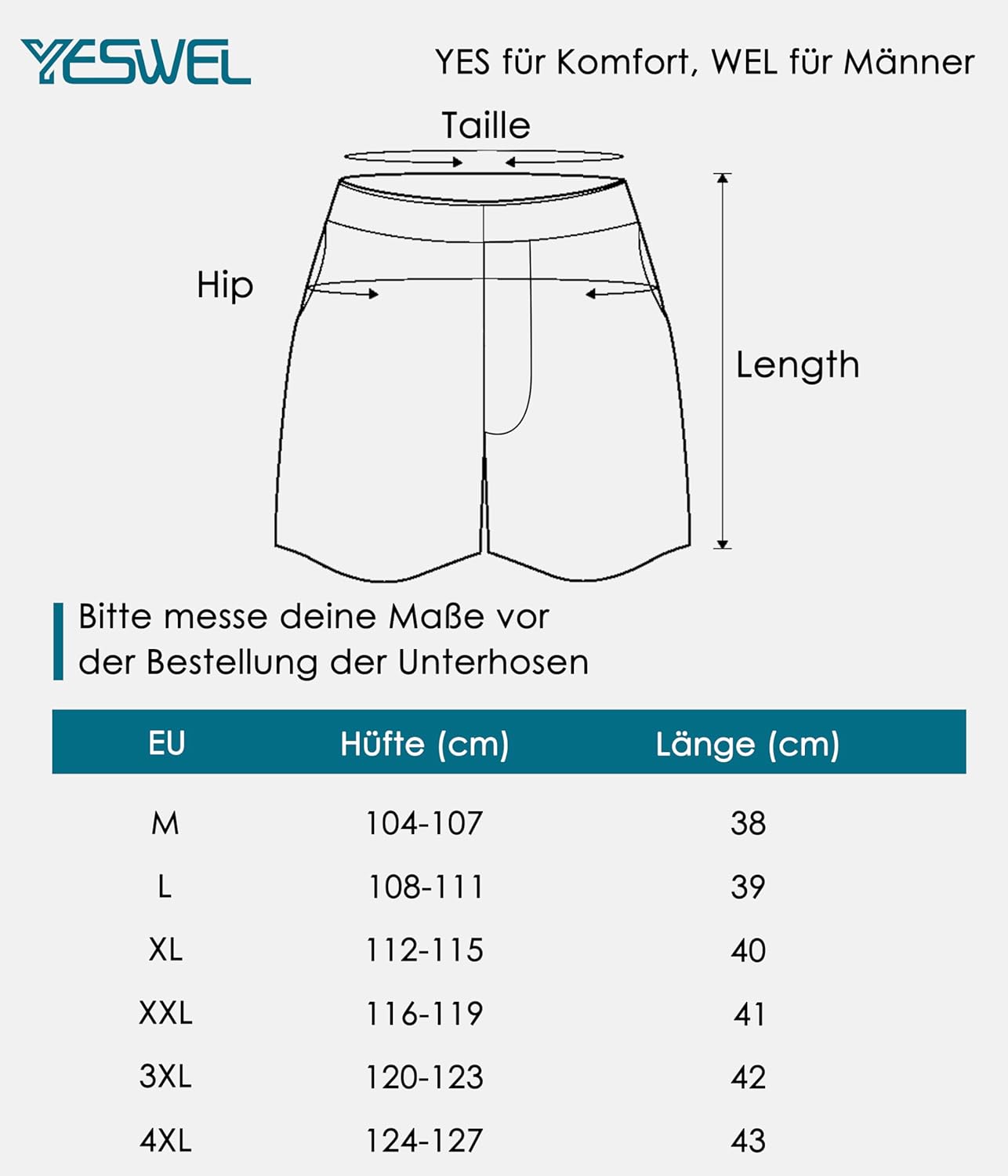 Thumbnail 5 de YESWEL Boxershorts Herren M–4XL 6er/10er Pack