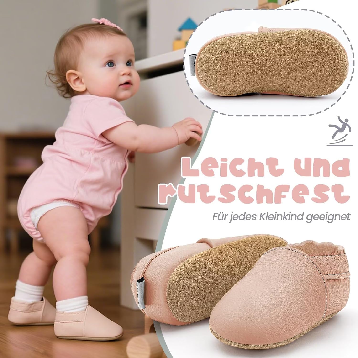 Detalle de HMIYA Krabbelschuhe 0-6 Monate 👶