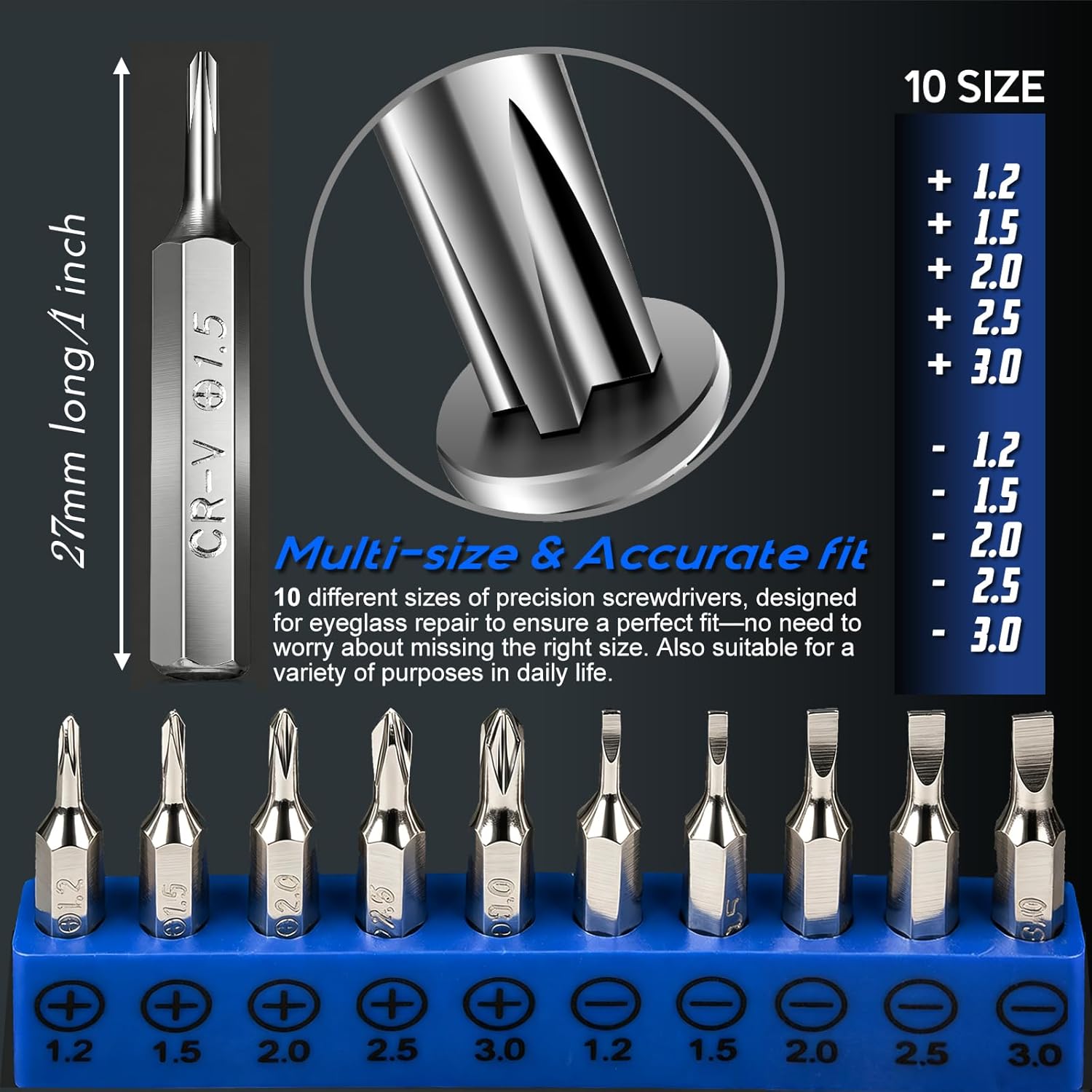Thumbnail 2 de MINGFIX Eyeglass Repair Kit with Screws