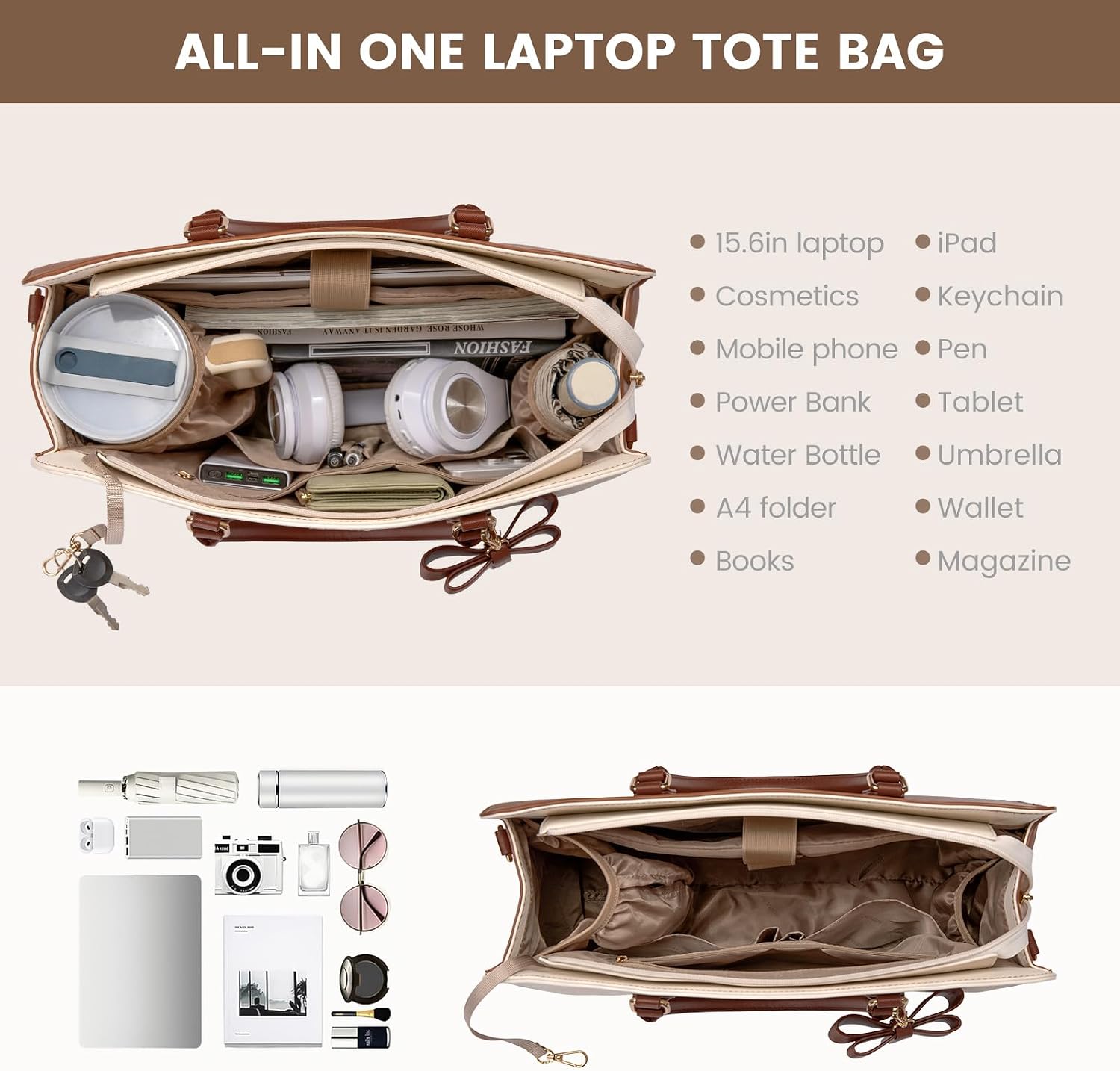 Detalle 2 de LOVEVOOK 15.6-inch Laptop Handbag for Women