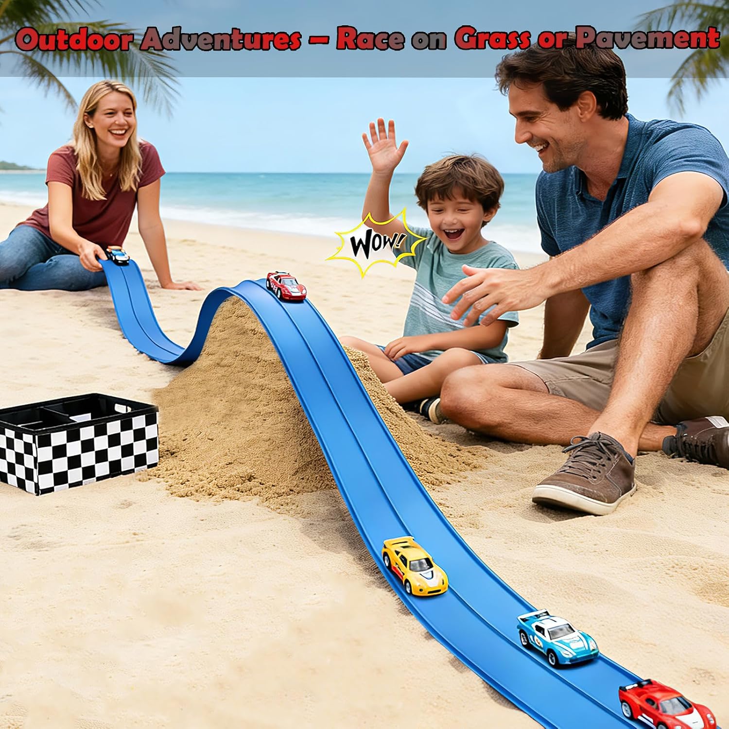 Detalle 2 de Flexible Race Track 15 Ft Starter Set