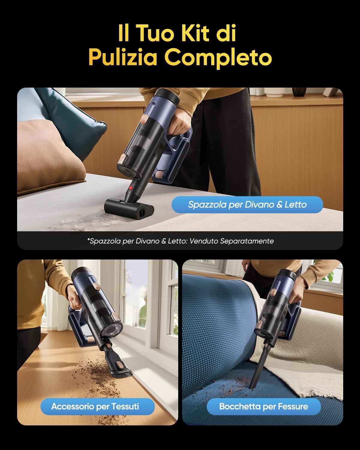 Thumbnail 5 de Vexilar Aspirapolvere Senza Fili V12: potenza, leggerezza e versatilità 2-in-1 per pavimenti e lavaggio