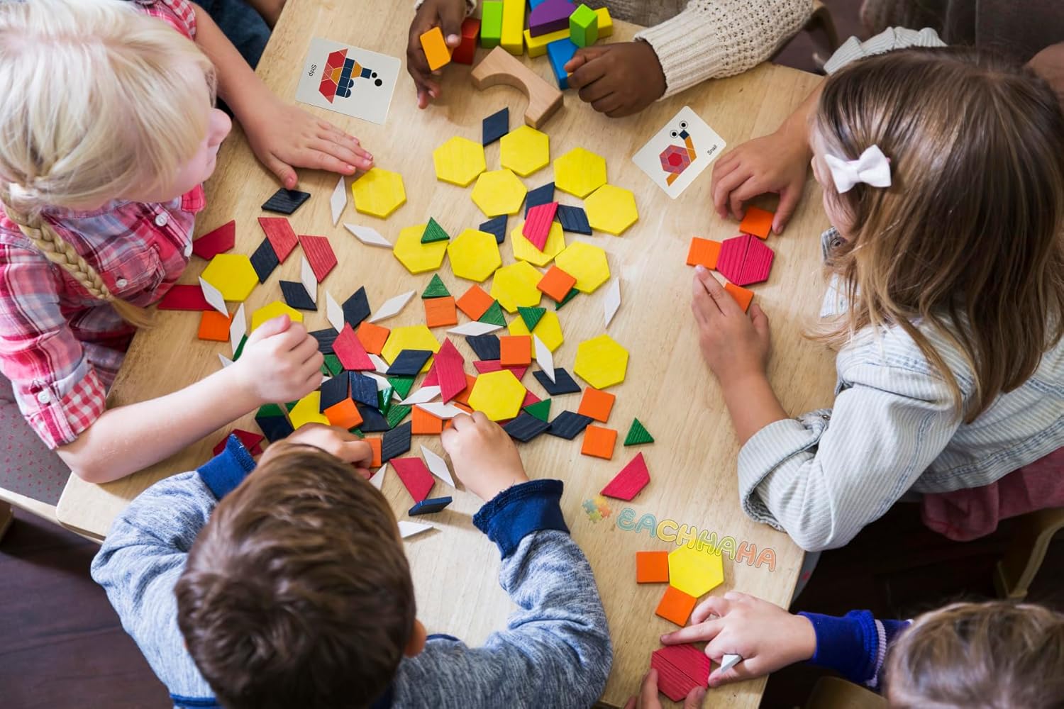 Thumbnail 2 de EACHHAHA Puzzle Montessori legno 180 pezzi