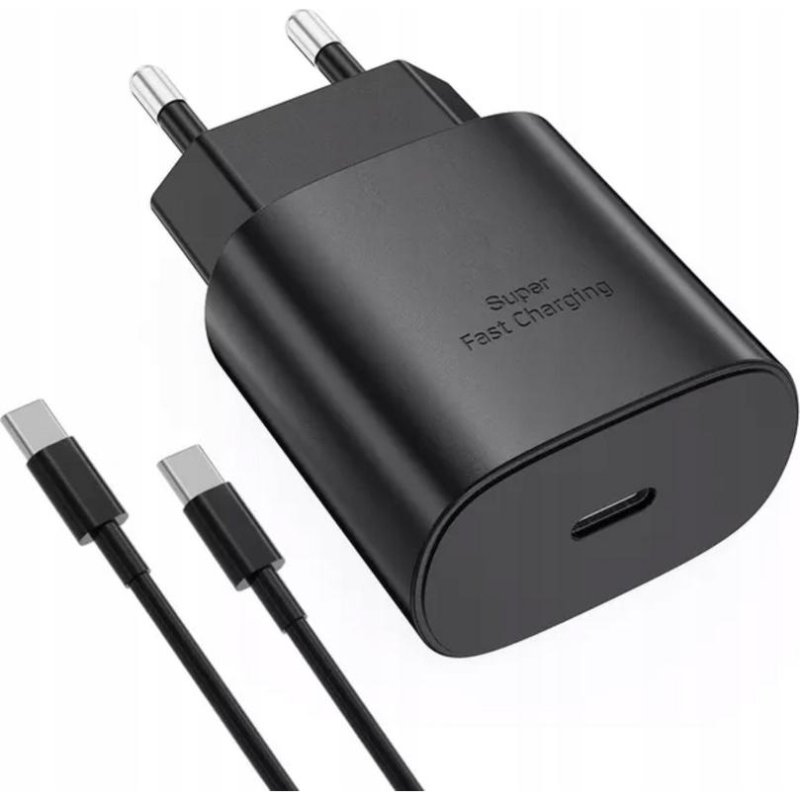 Thumbnail 1 de Samsung Super Fast Charging 25W, cargador USB-C con cable de 1 m negro