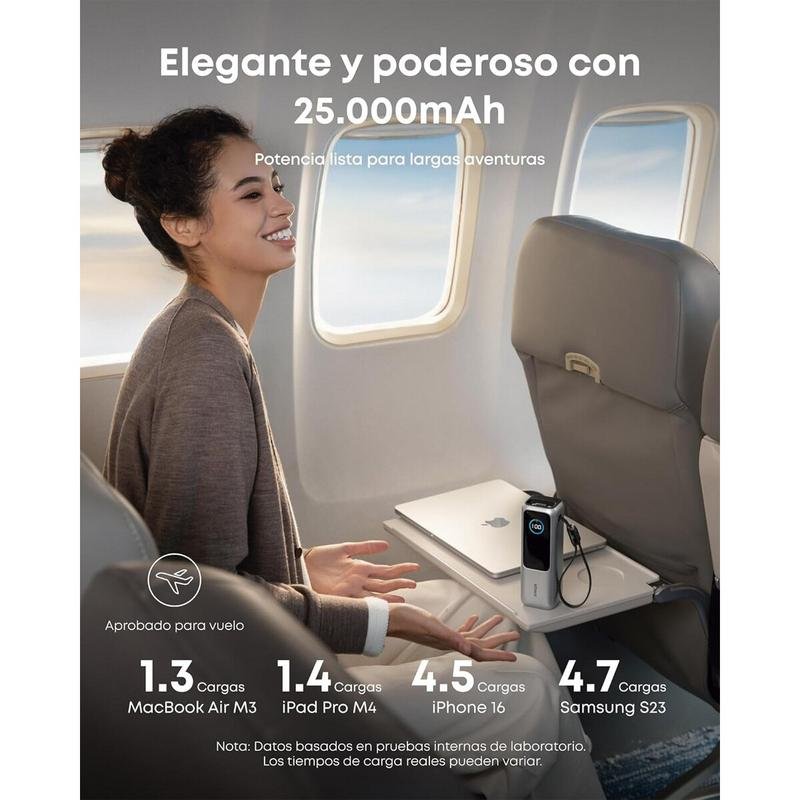 Thumbnail 2 de Batería externa Anker A1695H41 25000 mAh 165 W – carga ultrarrápida y cuatro salidas