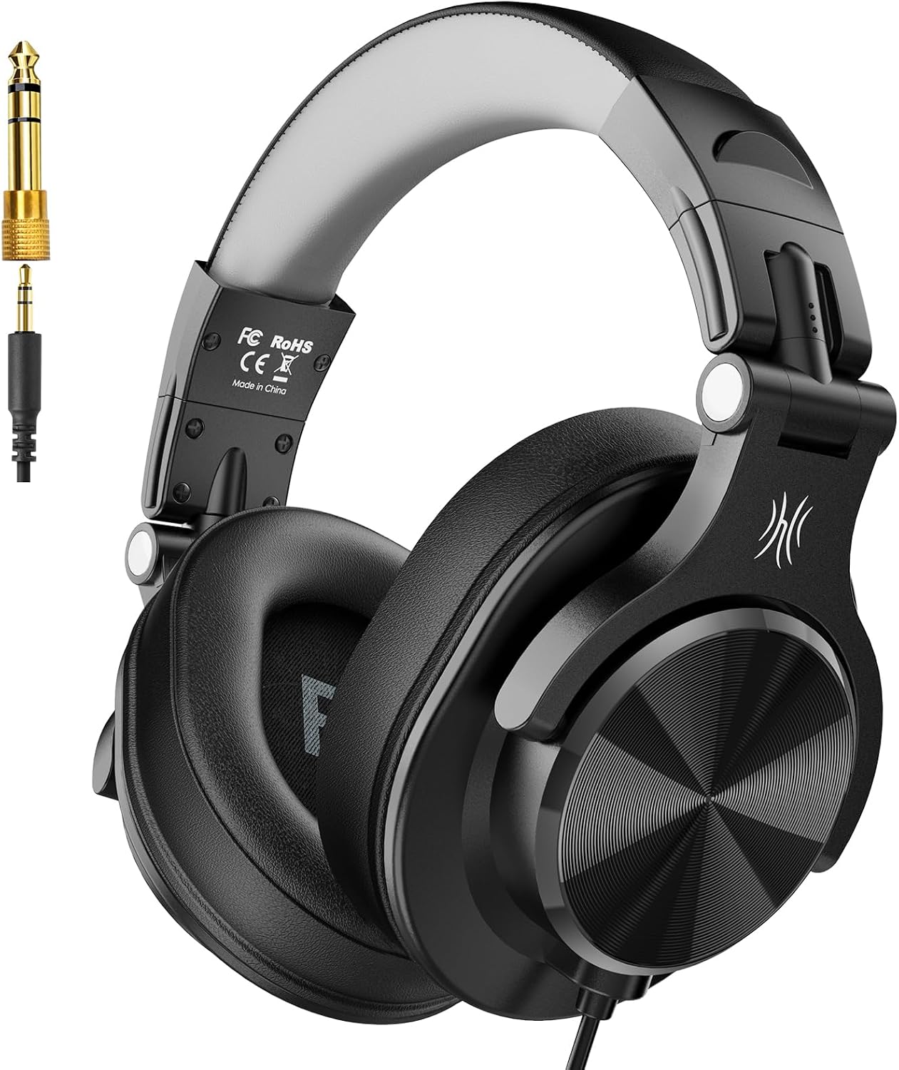 Detalle de OneOdio A71D Wired Over-Ear Studio Monitor Headphones with 90° Swivel