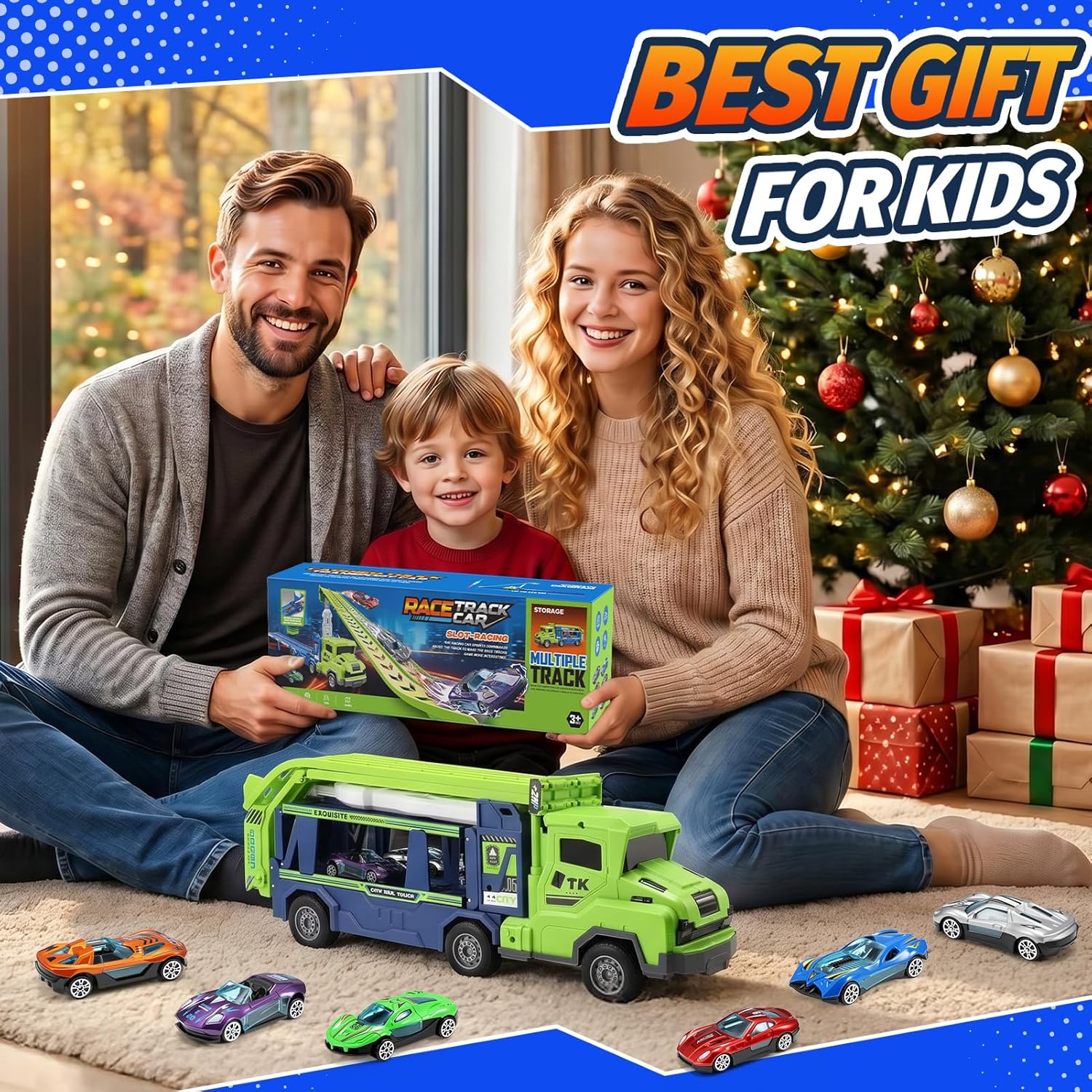 Thumbnail 6 de EUTOYZ 46-inch race track toy cars for ages 3–6