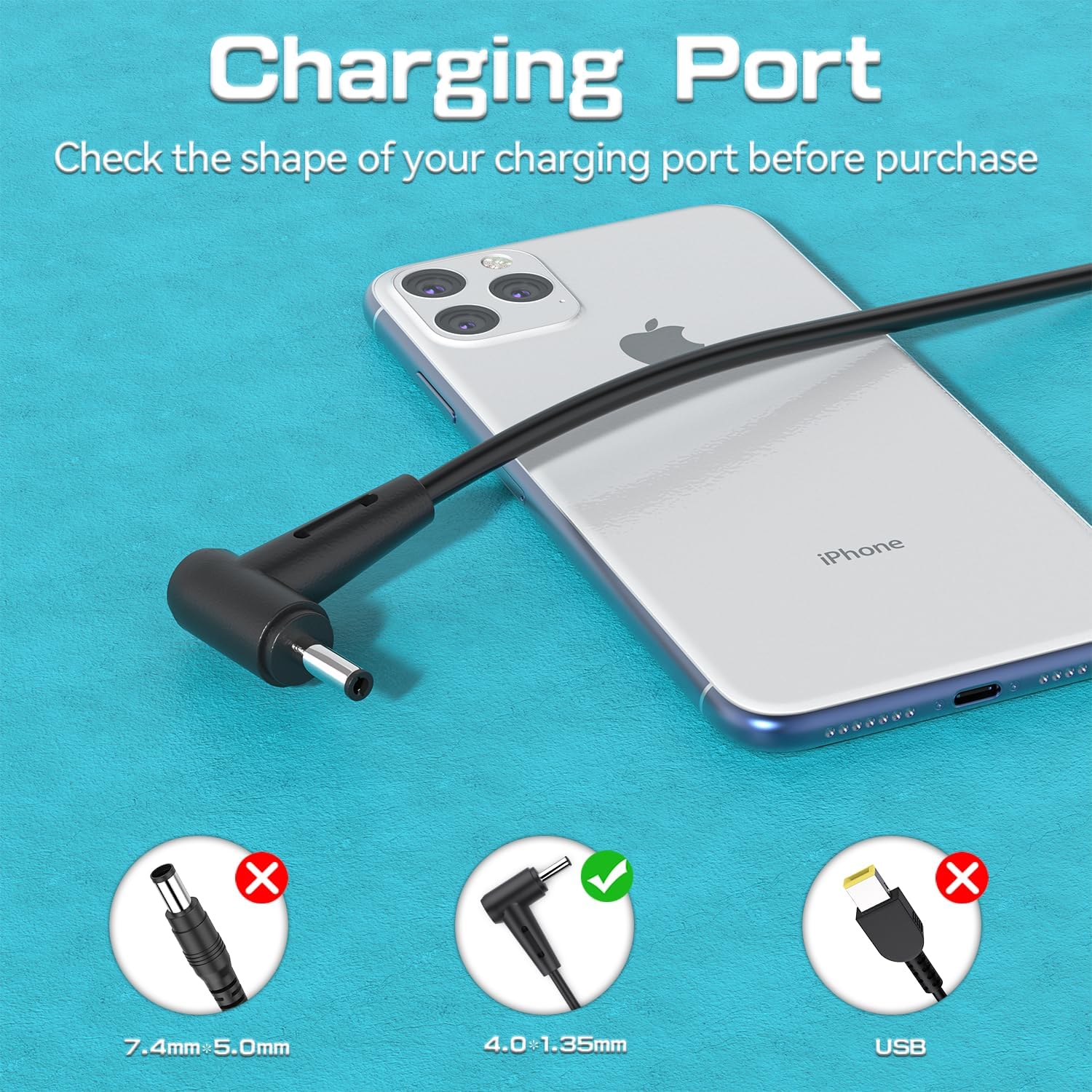 Thumbnail 4 de 45W Laptop Charger for ASUS VivoBook 19V