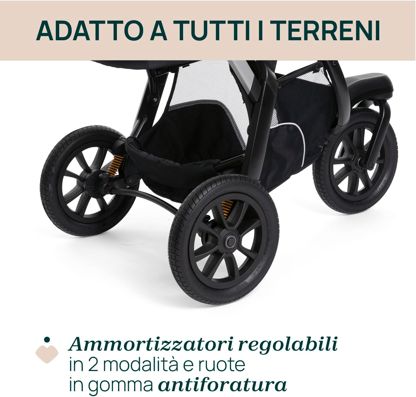 Detalle 2 de Passeggino Activ3 3 ruote beige