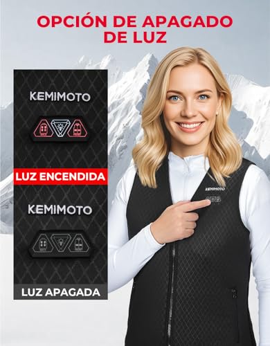 Thumbnail 5 de Gilet chauffant KEMIMOTO femme 6 zones ⚙