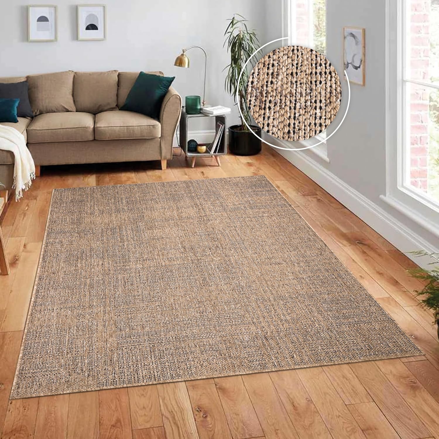 Detalle de Paco Home Tapis 80x150 cm beige 📐