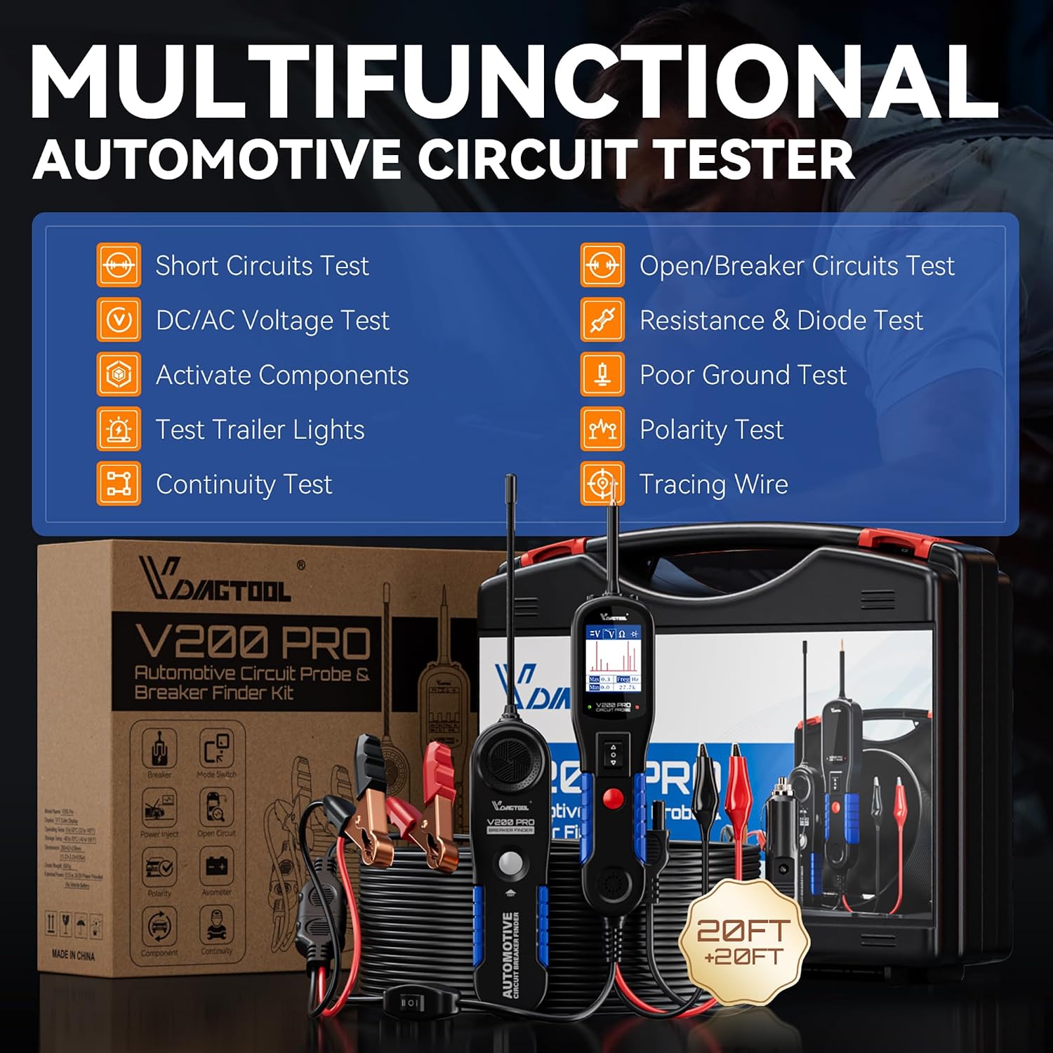Thumbnail 2 de VDIAGTOOL V200 Pro circuit tester