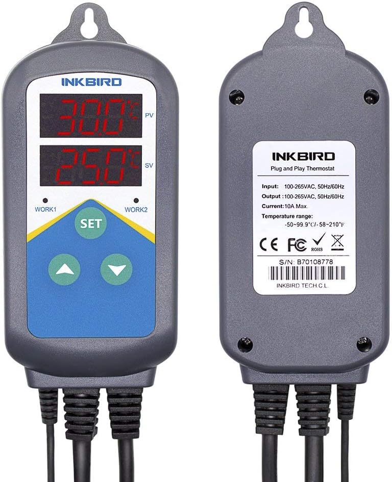 Thumbnail 3 de Inkbird ITC-306T Reptile Vivarium Thermostat for Heat Mats (Day/Night Cycle Timer)