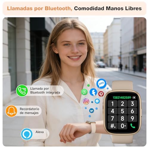 Thumbnail 1 de VRPEFIT Smart Watch para mujer y para hombre: 1.83" HD, llamadas Bluetooth y Alexa integrada