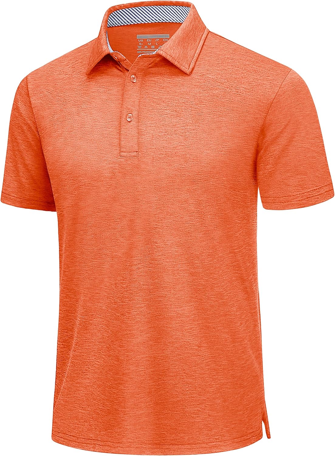 Detalle de TACVASEN Men's Golf Polo Shirt, Lightweight Quick-Dry, 3-Button