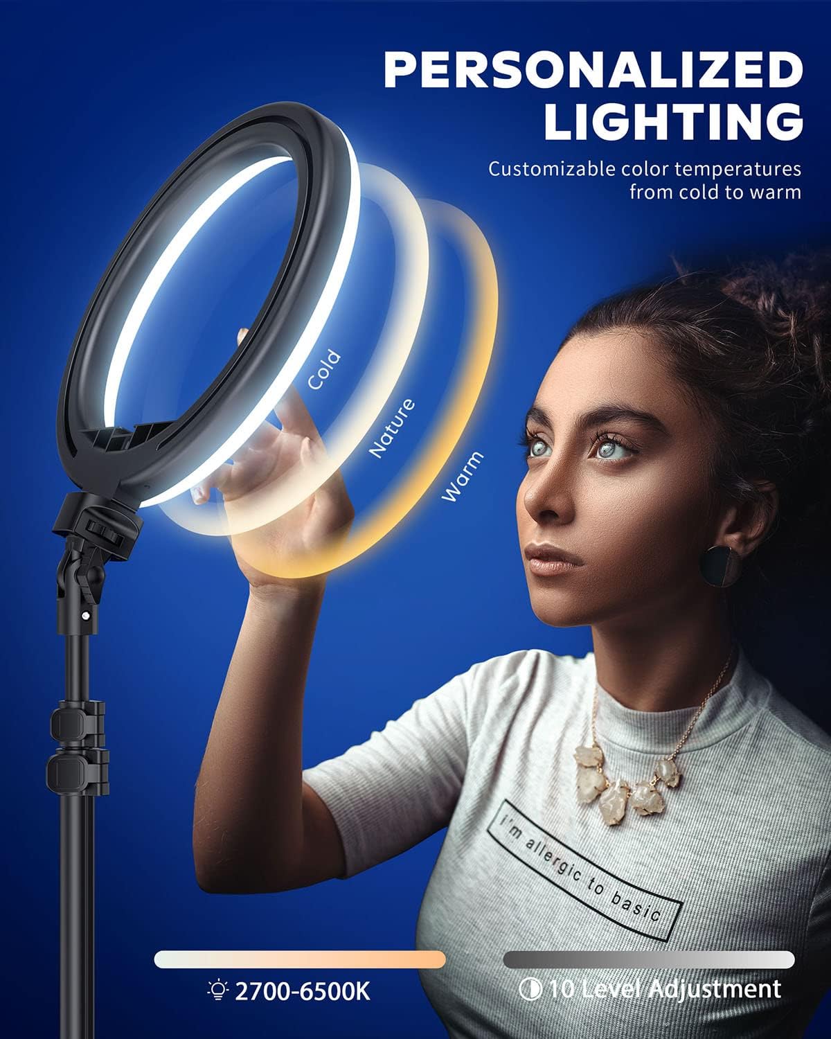 Detalle 2 de Kaiess 10.2" Selfie Ring Light