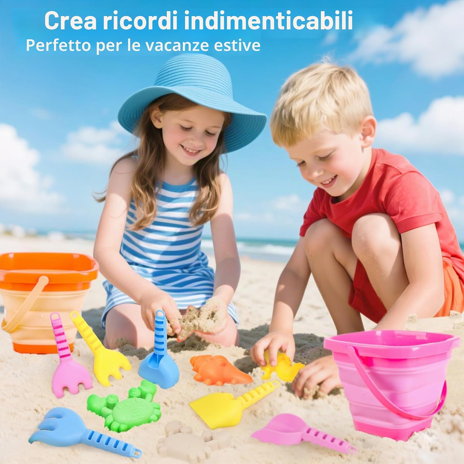 Thumbnail 4 de YIMORE set giochi spiaggia 14 pezzi