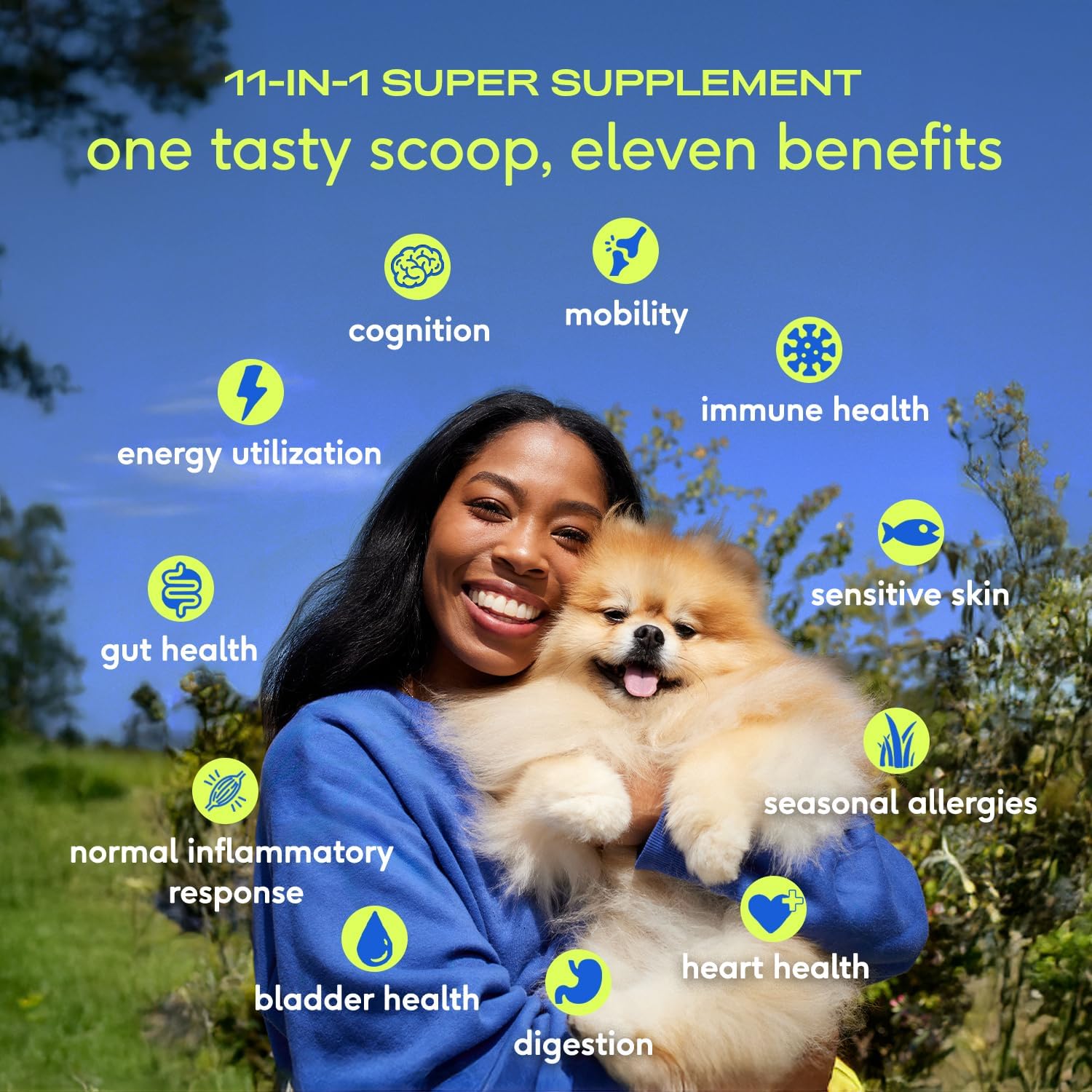 Detalle de Native Pet PB-HERO-01 Daily Wellness Bundle for Dogs with Vitamin Powder and Salmon Oil
