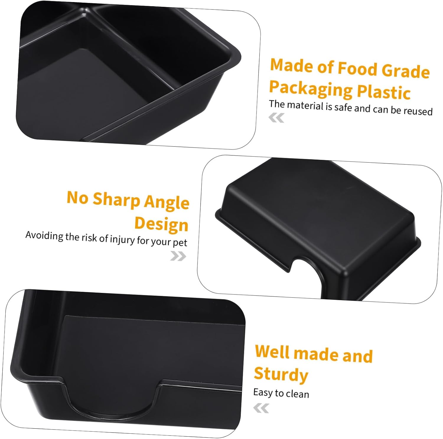 Thumbnail 5 de Milisten Reptile Hide Large Plastic Cave Shelter (9.45 x 6.77 x 2.24 inches)