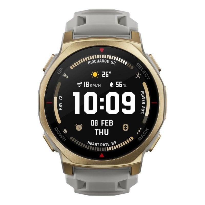 Thumbnail 3 de Amazfit T-Rex 3 Pro GPS NFC 44 mm – Oro con correa gris, resistente y monitorización avanzada