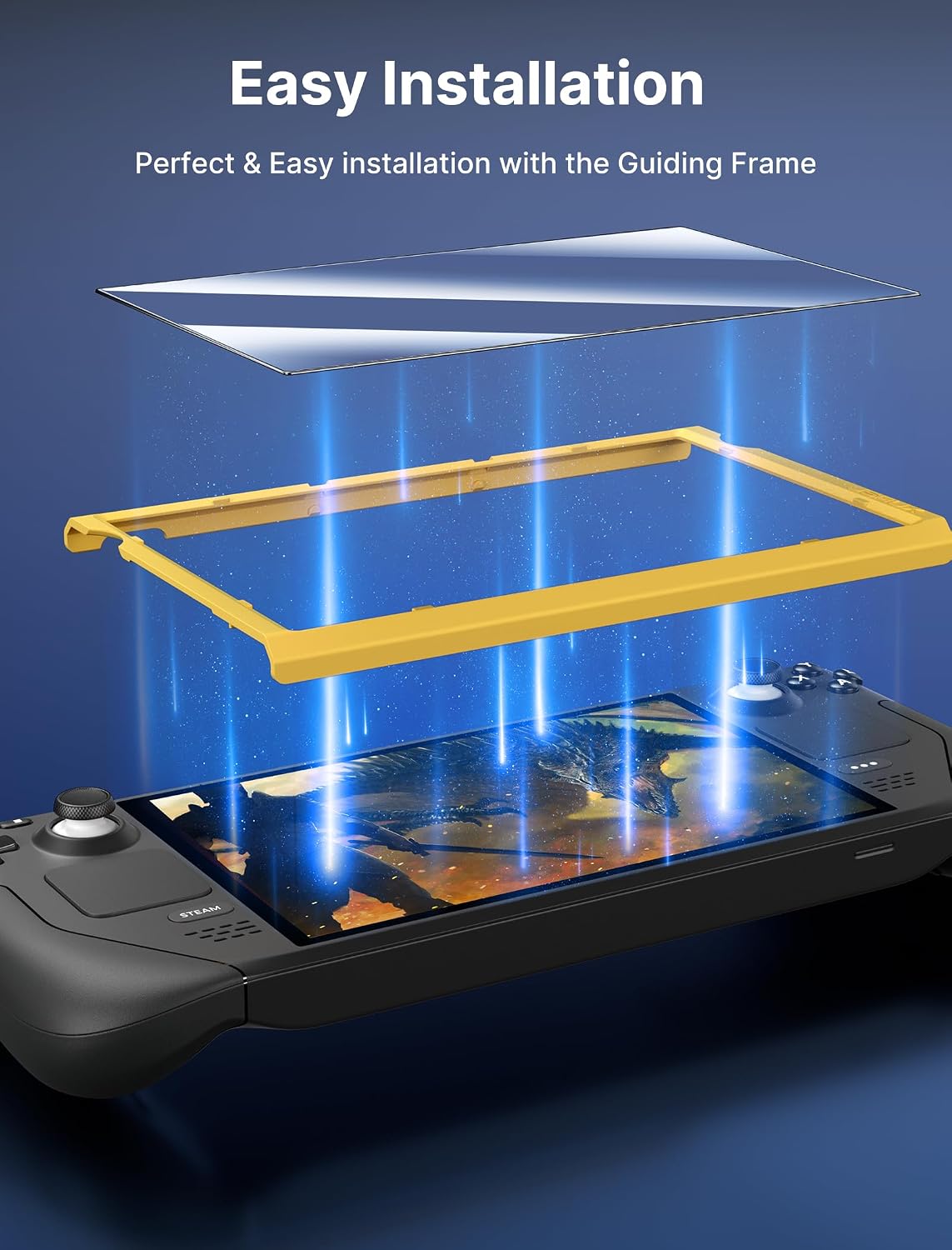 Detalle de JSAUX 2-Pack Screen Protector for Steam Deck