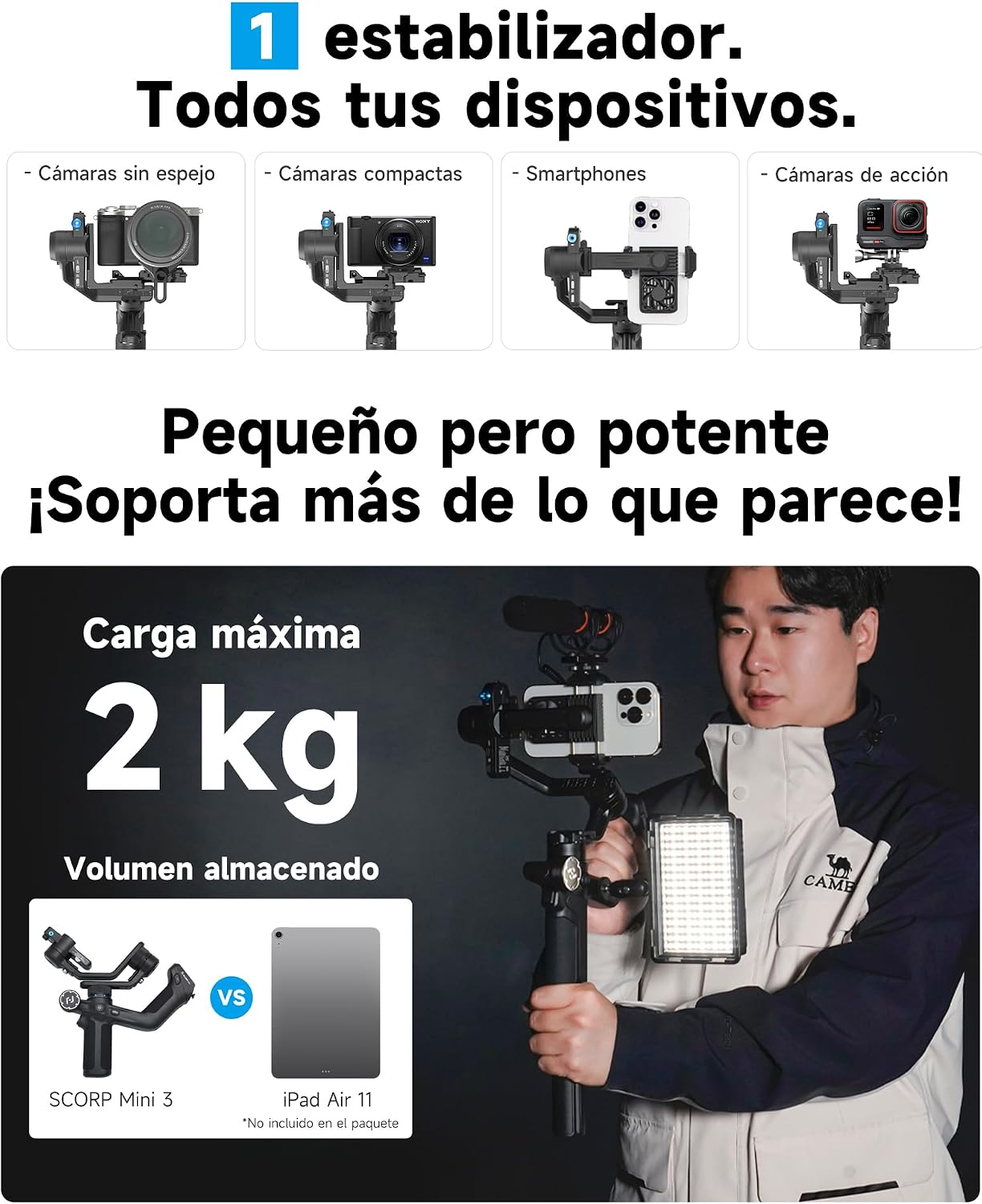 Thumbnail 6 de FeiyuTech SCORP Mini 3 Pro Gimbal 3 ejes