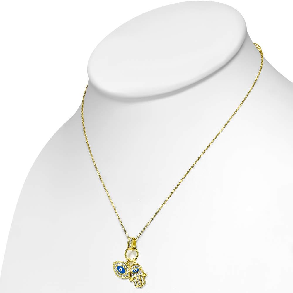 Detalle de My Daily Styles Hamsa necklace in 925 sterling silver