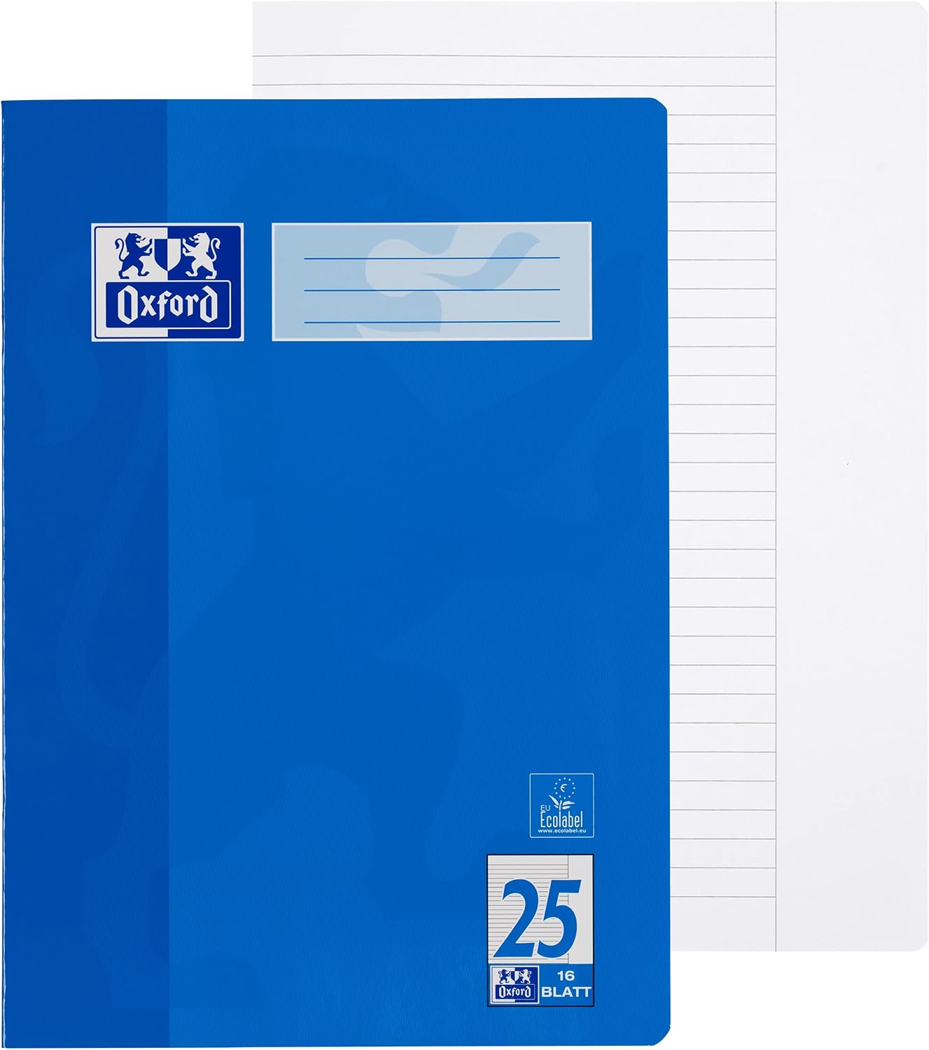 Detalle 2 de Oxford Schulheft A4, 16 Blatt, Lineatur 25 – 5er Pack