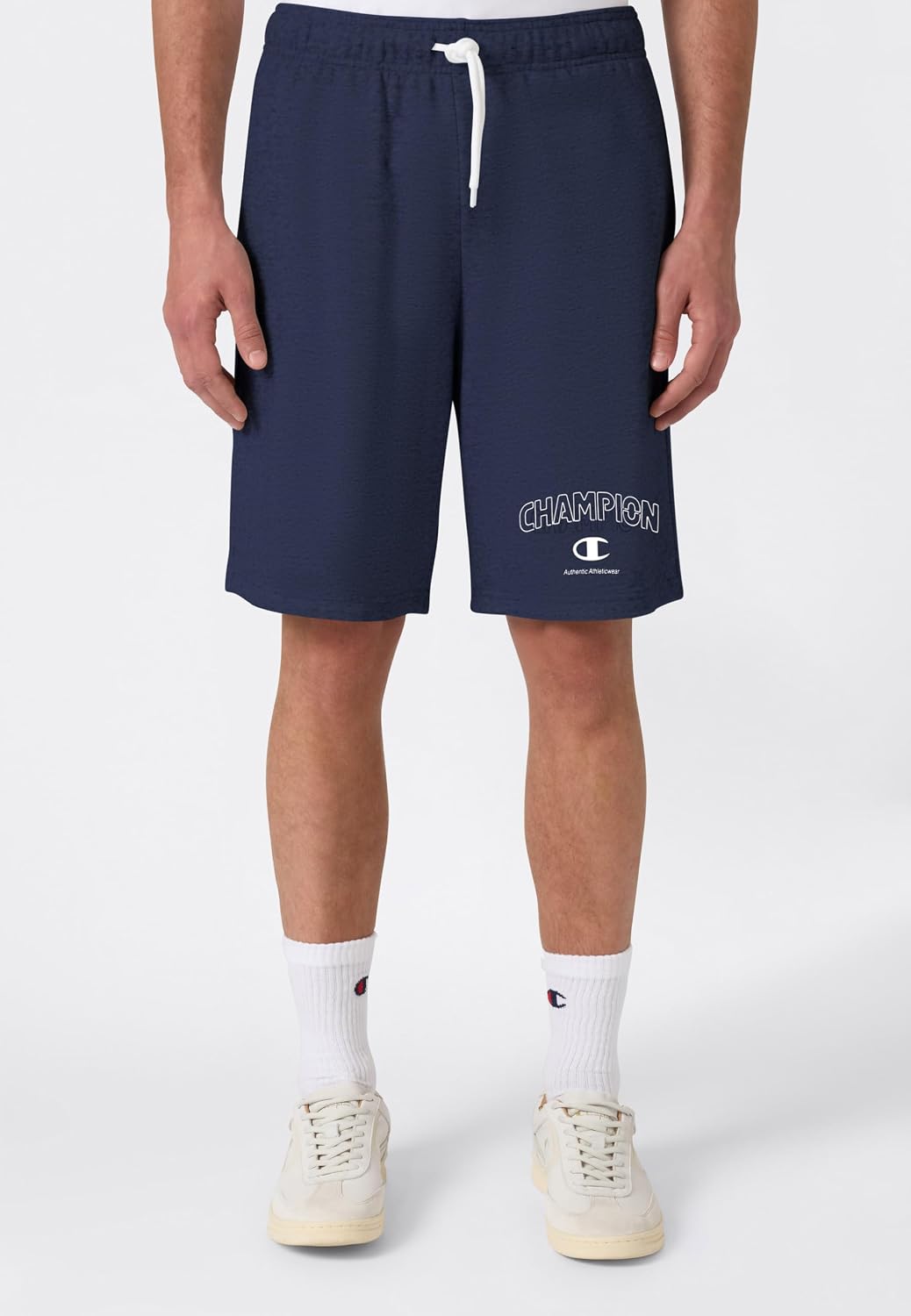 Detalle de Champion Men-Graphic Shorts Pantaloncini Uomo: stile semplice e robustezza per l’uso quotidiano
