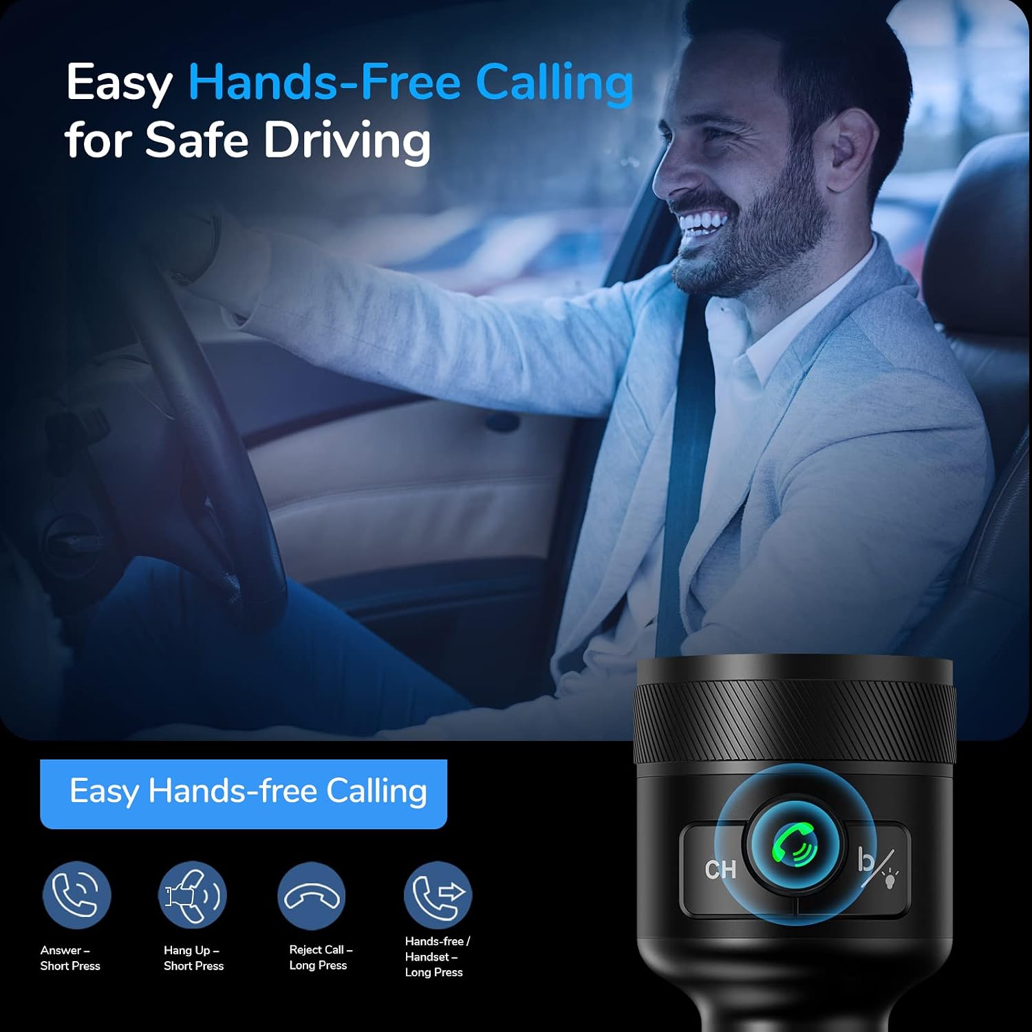 Thumbnail 6 de Syncwire Bluetooth 5.4 FM Transmitter for Car with 38W PD & QC3.0 Fast Charge