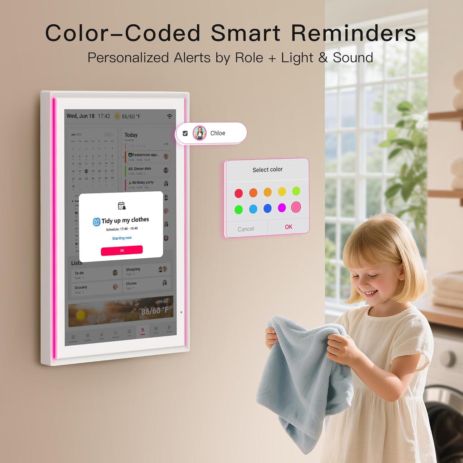 Thumbnail 5 de 15.6-inch Family Digital Calendar