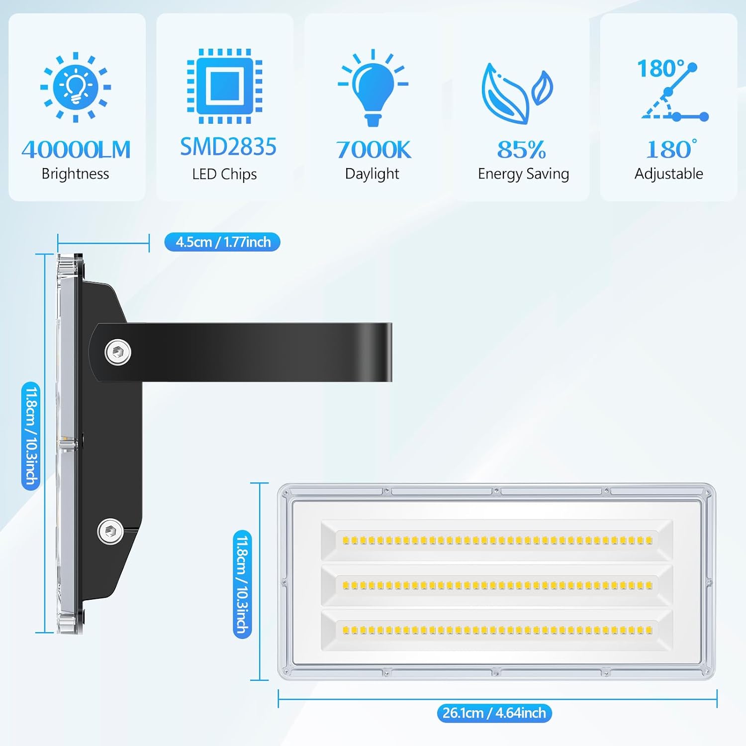 Thumbnail 4 de YIQIBRO LED Strahler Außen 100W 10000LM