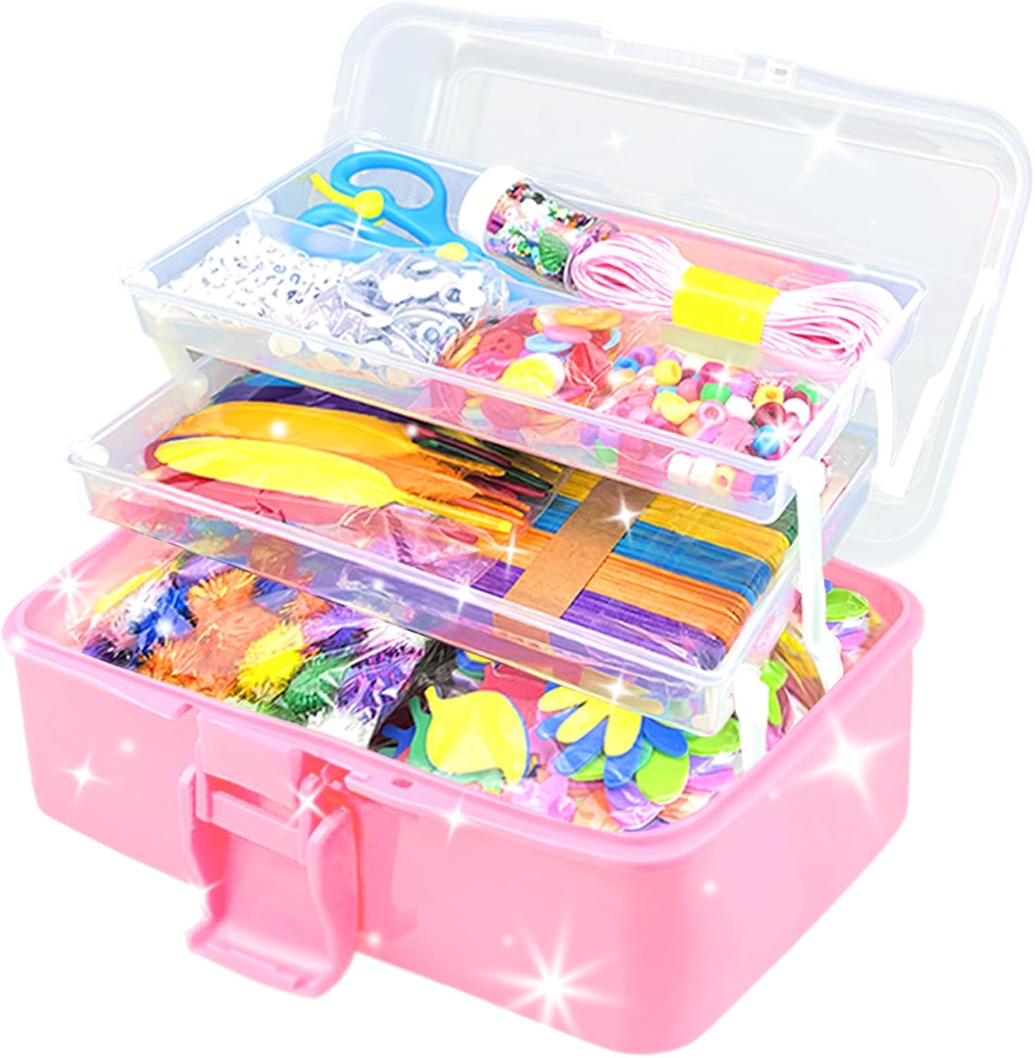 Detalle de Kids craft kit 3000Pcs with 3-tier box