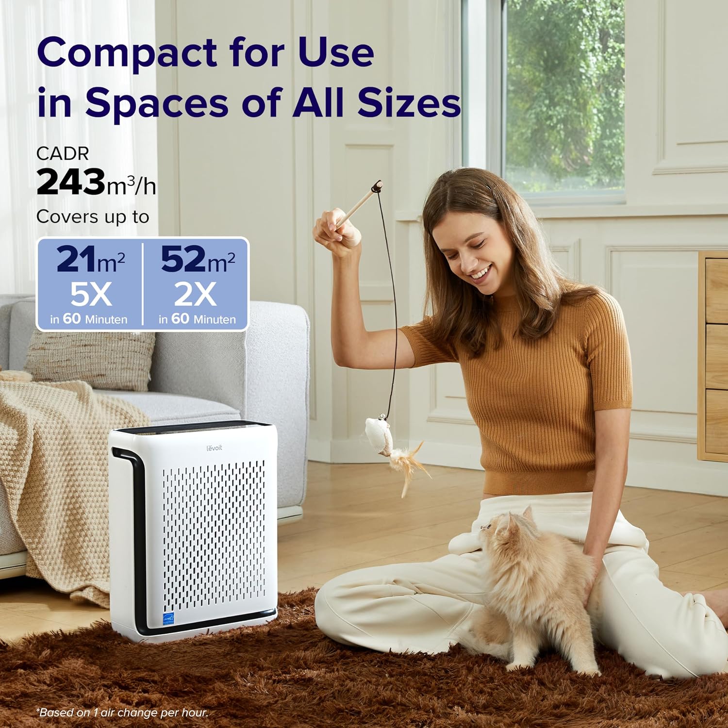 Detalle 2 de LEVOIT Vital 100S Air Purifier 1120 sq ft 🌬
