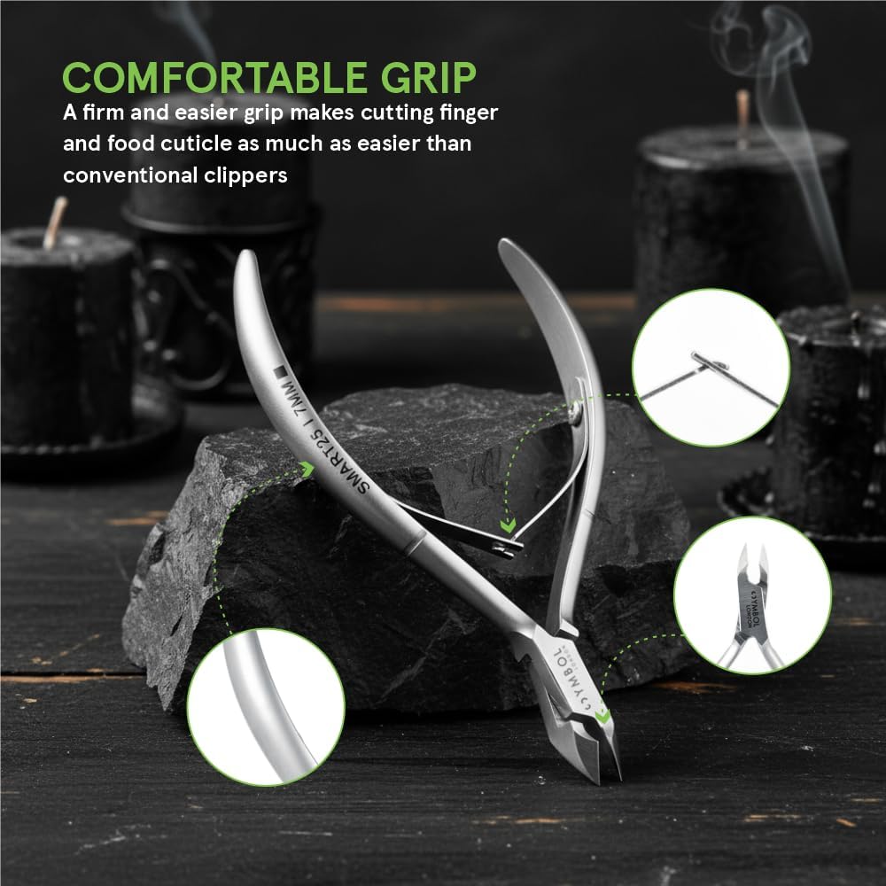 Detalle de Cuticle Nippers Set – Professional Cuticle Remover & Cuticle Pusher Kit by SYMBOL LONDON