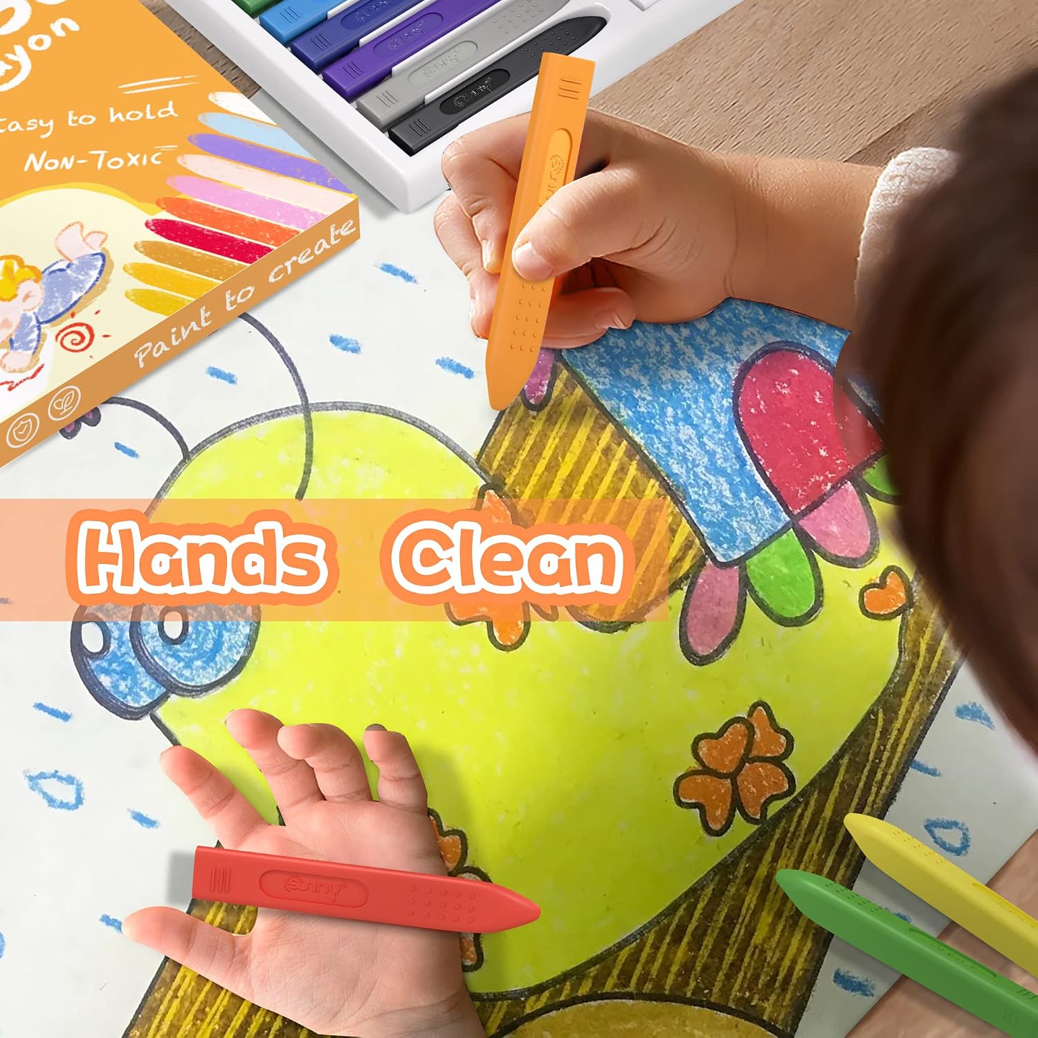 Thumbnail 3 de MASSRT Jumbo Crayons 18 Colours