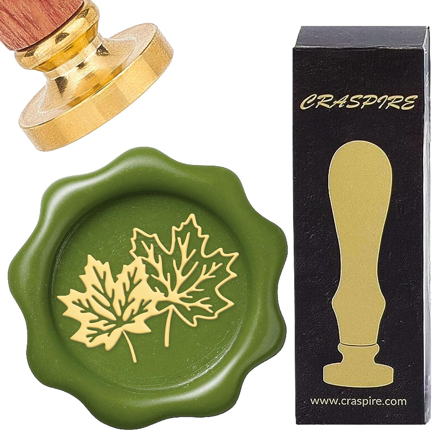 Detalle 2 de CRASPIRE 帆船柄シーリングスタンプ 25mm 真鍮ヘッド・木製ハンドル付き