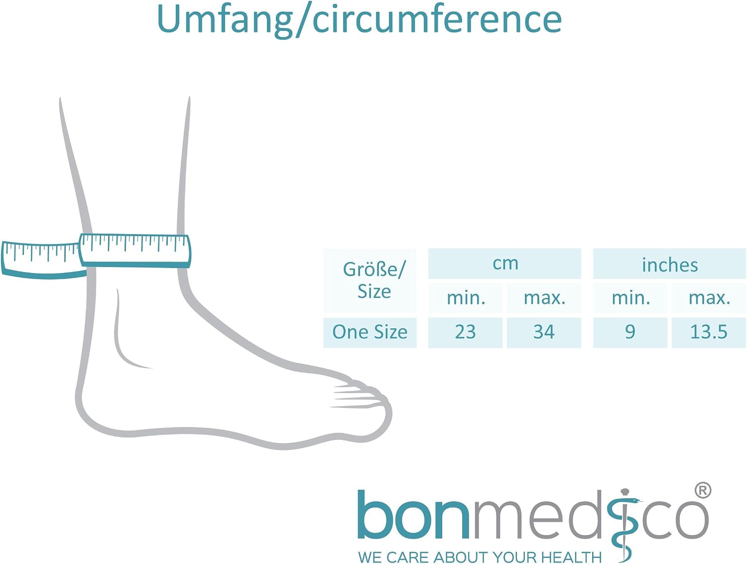 Detalle 2 de bonmedico Cavigliera Ortopedica Elastica Tutore caviglia 🦶