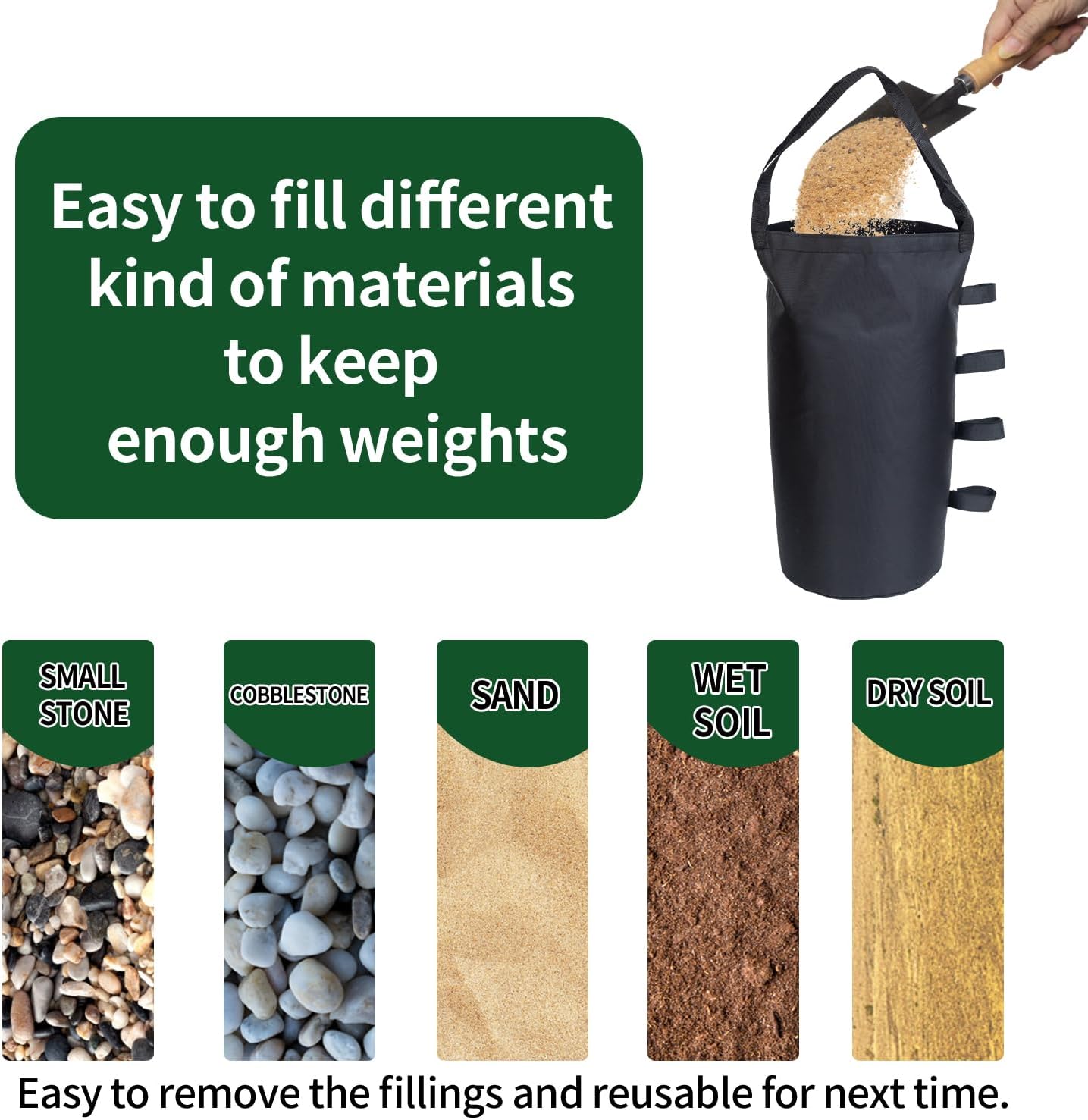Detalle de Inntop Canopy Weight Bags 1680D