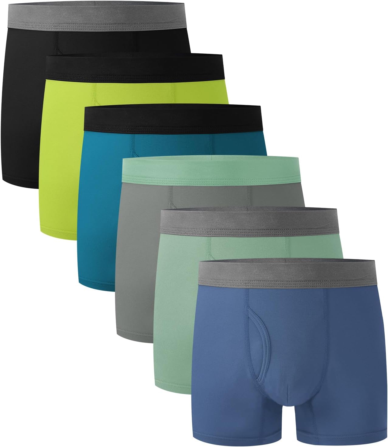 BAMBOO COOL Boys' Boxer Briefs 6-18Y: Tagless, Moisture-Wicking Comfort in a 6-Pack